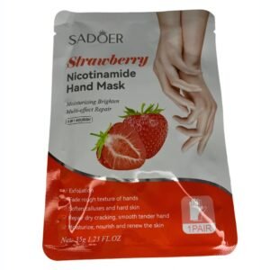 Mascarilla exfoliante para manos de frutilla